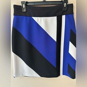 Worthington Blue/Black/White Skirt